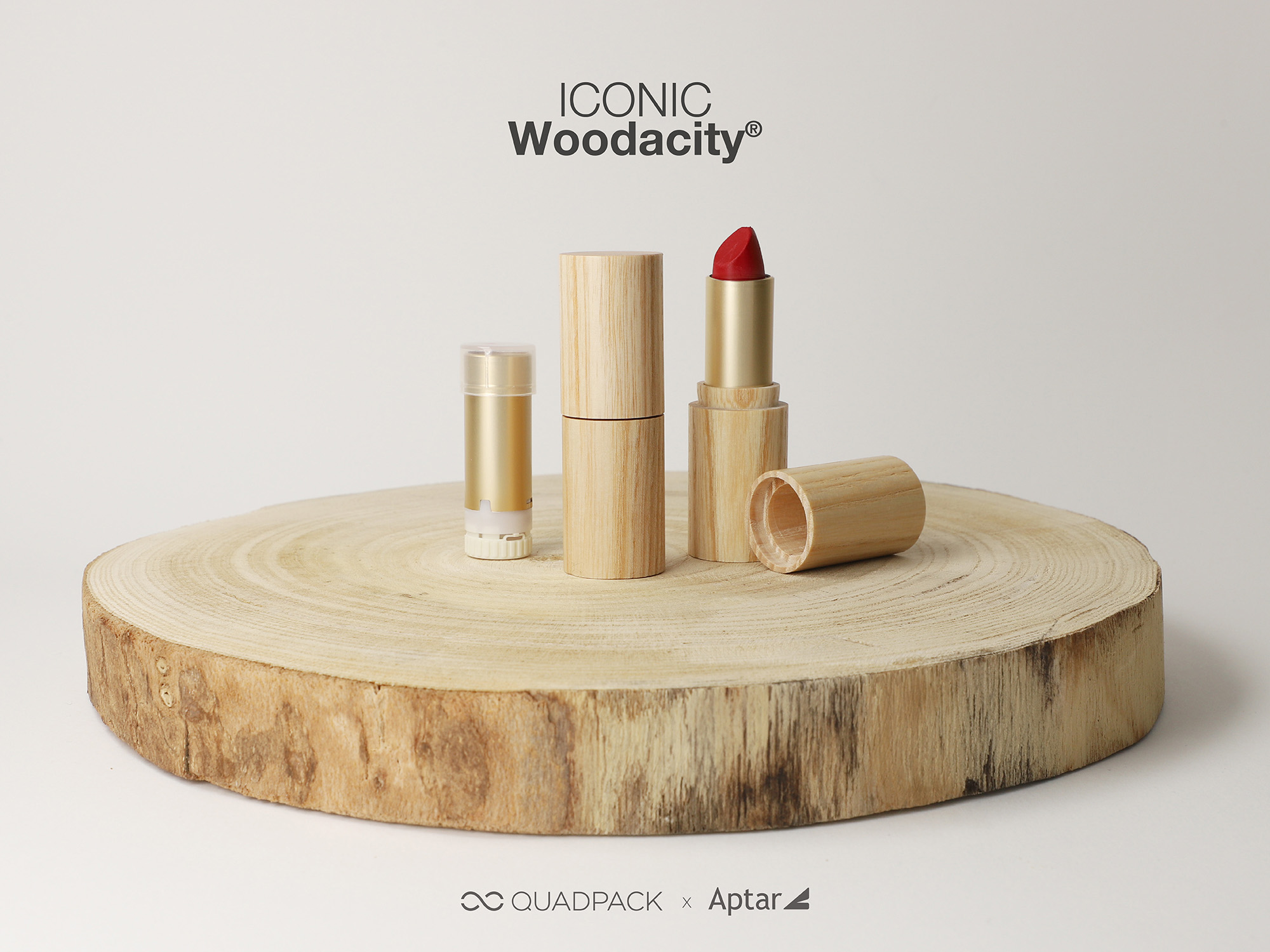 The first 100 wood casing lipstick Iconic Woodacity® lipstick